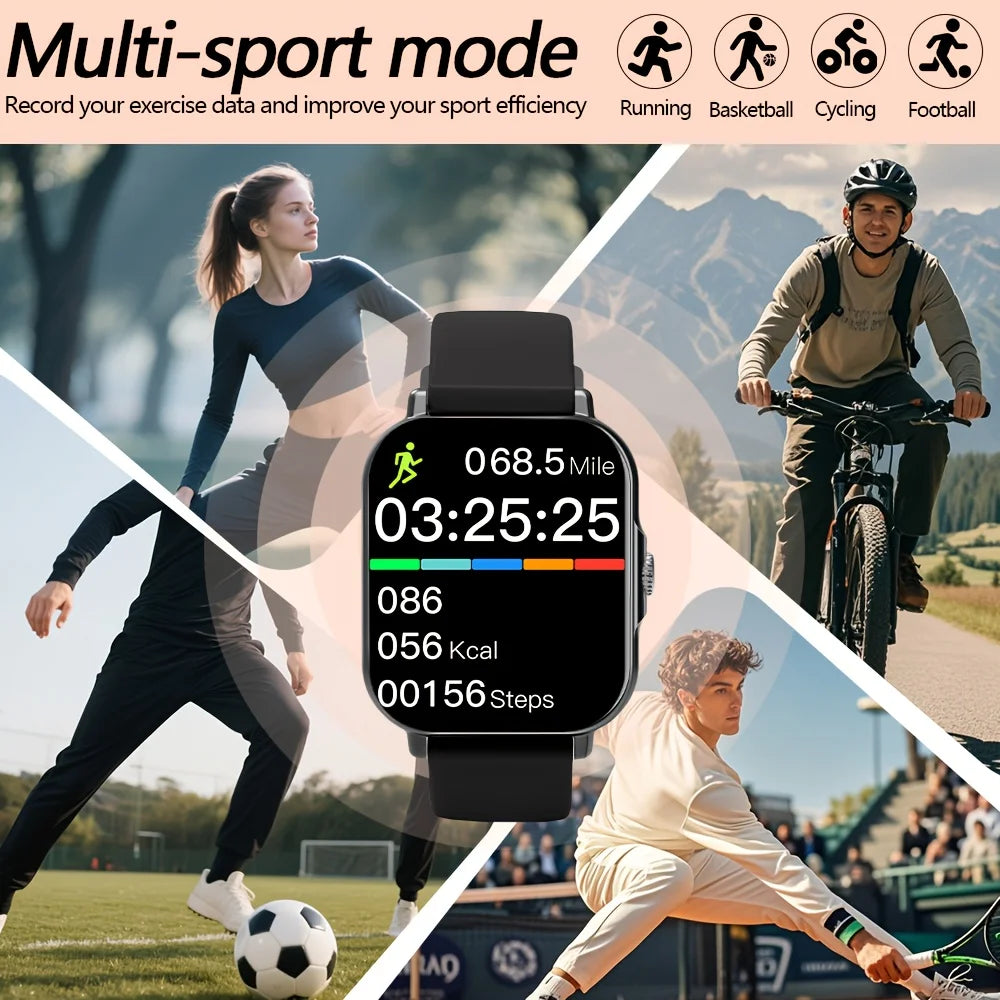 LAXASFIT 2026 New Smartwatch Bluetooth Calling Music Playback Heart