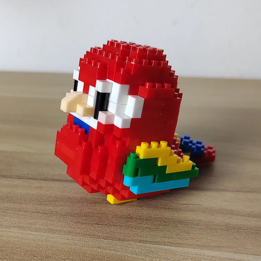 Parrot and Little Bird Building Blocks Toy:Adorable Design,, Visually