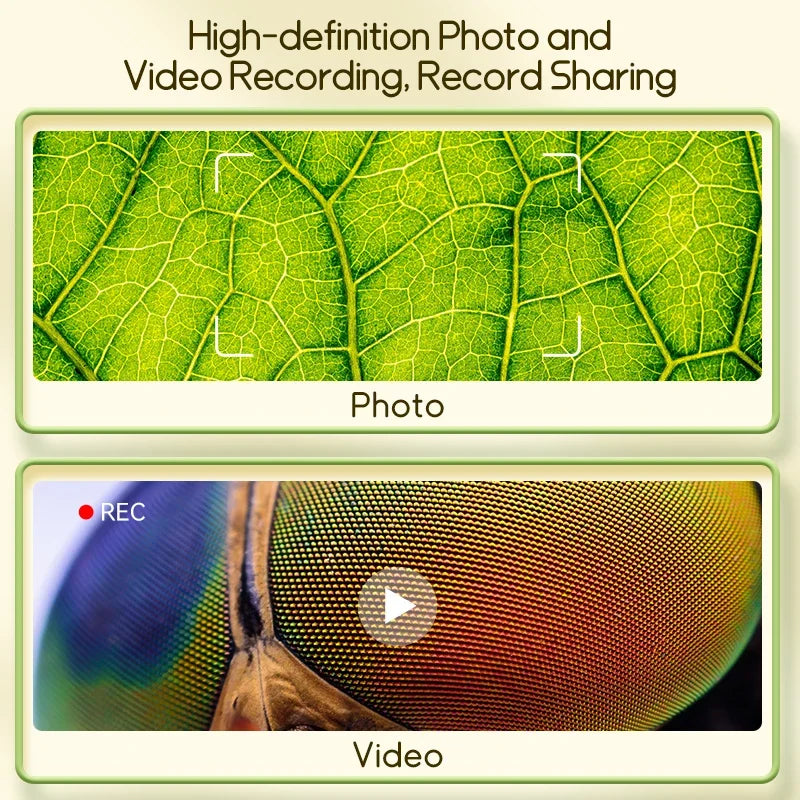 Microscope for Kids Children Microscope with 2 Inch Screen 1000x Zoom