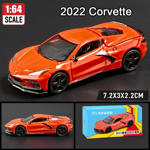 1:64 Scale JDM Corvette GT500 Firebird Daytona Stardust Alloy Diecast