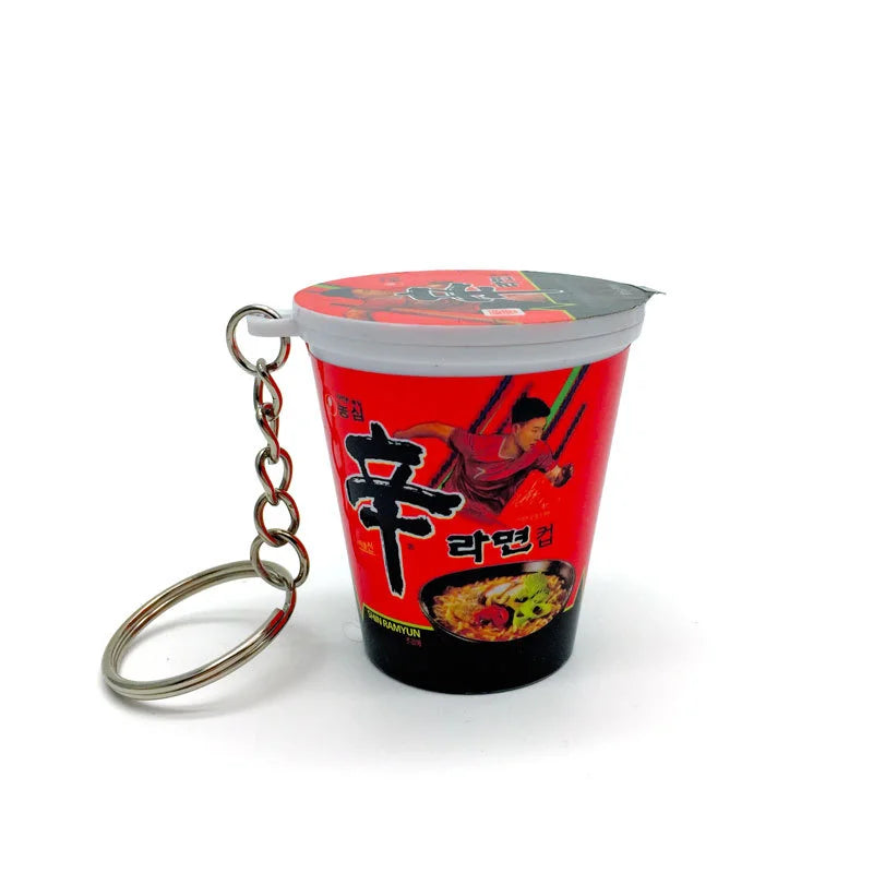Simulation Instant Noodles Keychain On The Phone Mini Snacks Pendant