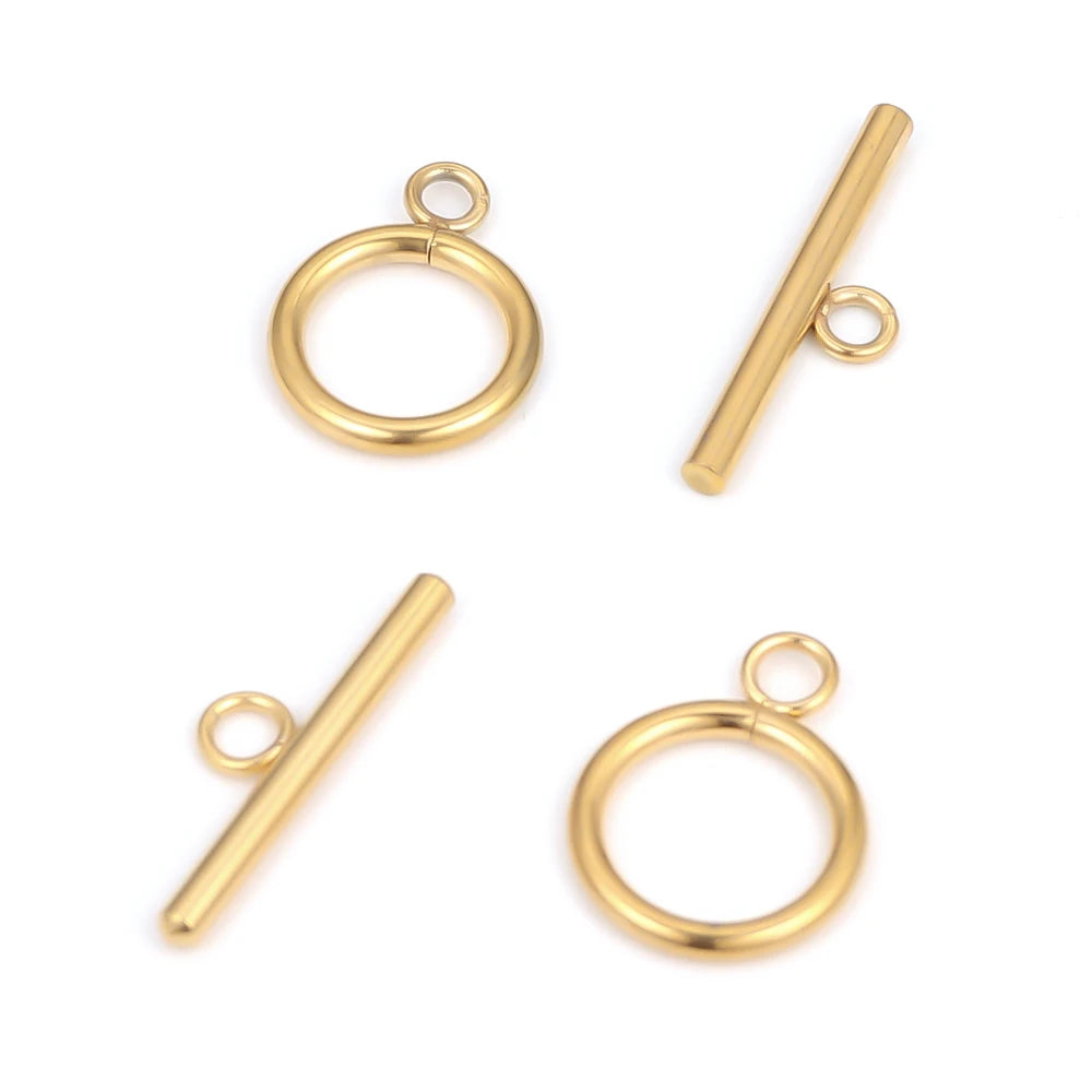 5 Sets Stainless Steel OT Clasp Toggle Clasps for DIY Jewelry Making