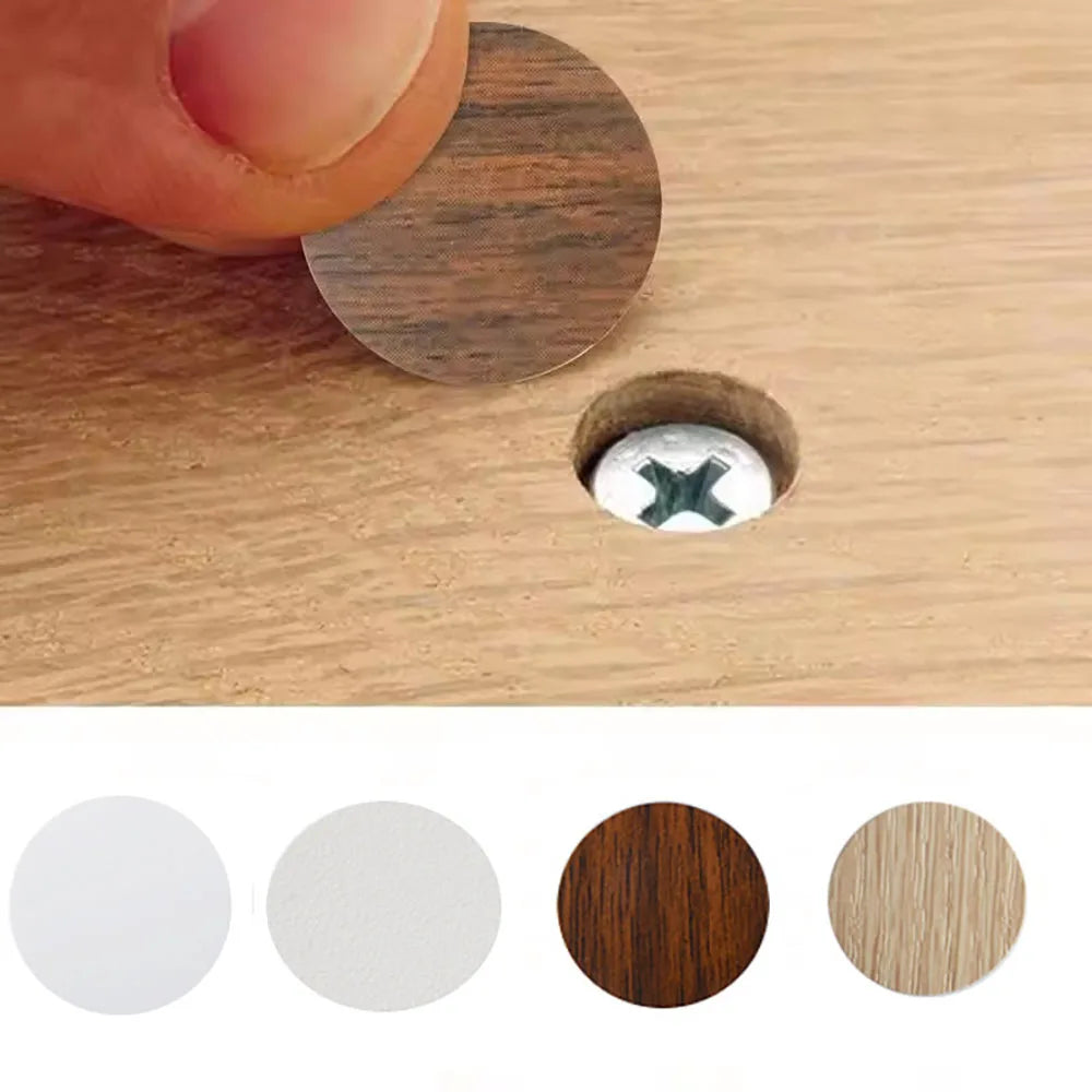 54Pcs/Set Wooden Furniture Self Adhesive Screw Cap Cover Hole Stickers