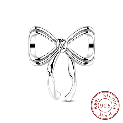 Fit Original 925 Sterling Silver Charms Beads Bow Perfume Bottle Pink