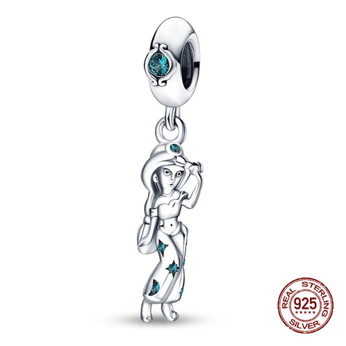 New S925 sterling silver Disney Mickey Mouse pendant bead suitable Fit