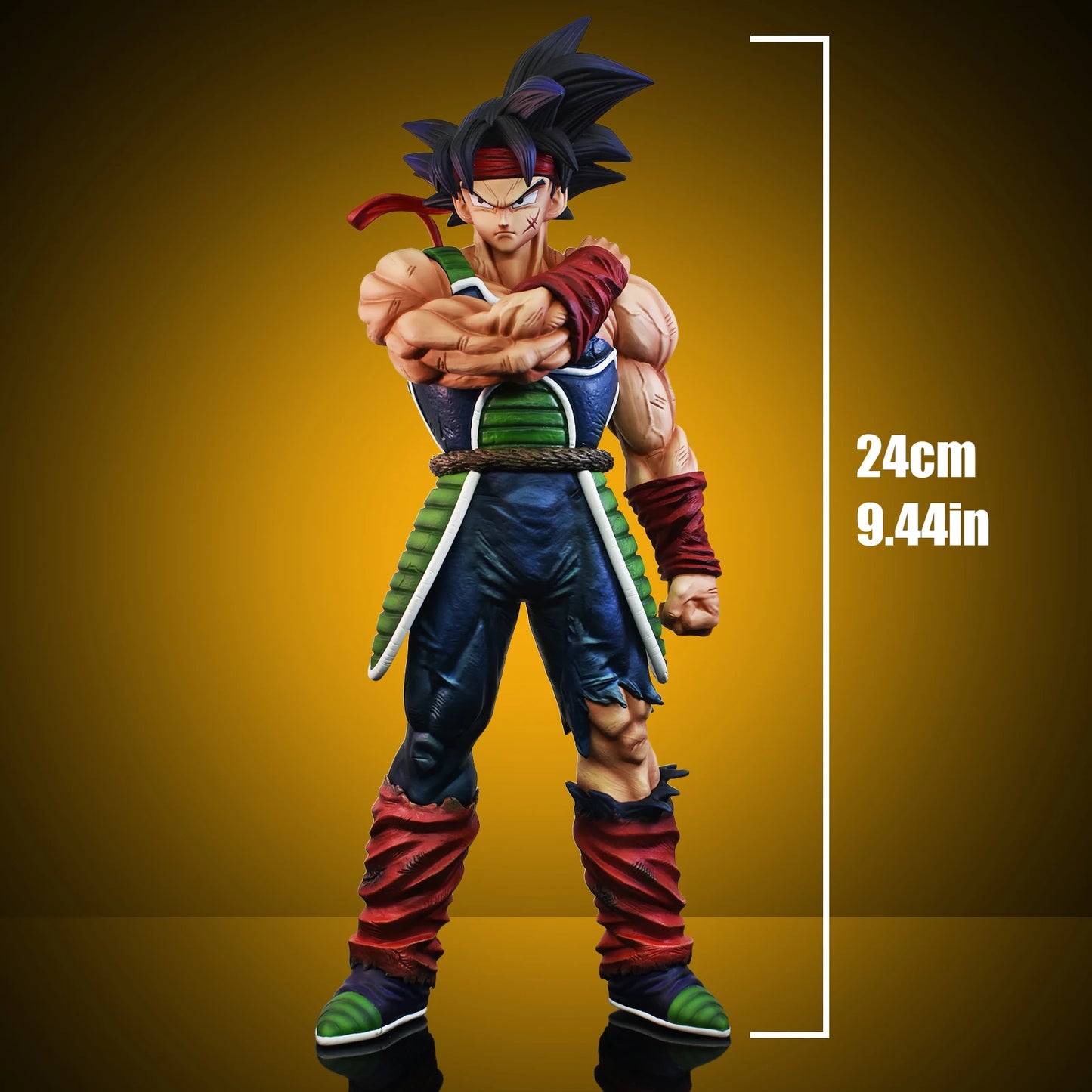 24cm/9.4in Anime Dragon Ball Z Figure Bardock Figure Collectible Model