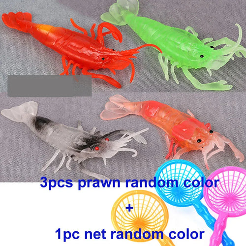 Children's 10Pcs/Set Kawaii Simulation Rubber Goldfish Baby Bath Water