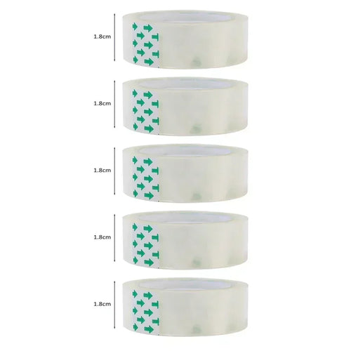 10/5/1 Rolls Premium Transparent Tape 0.8cm 1.2cm 1.8cm Multifuntion