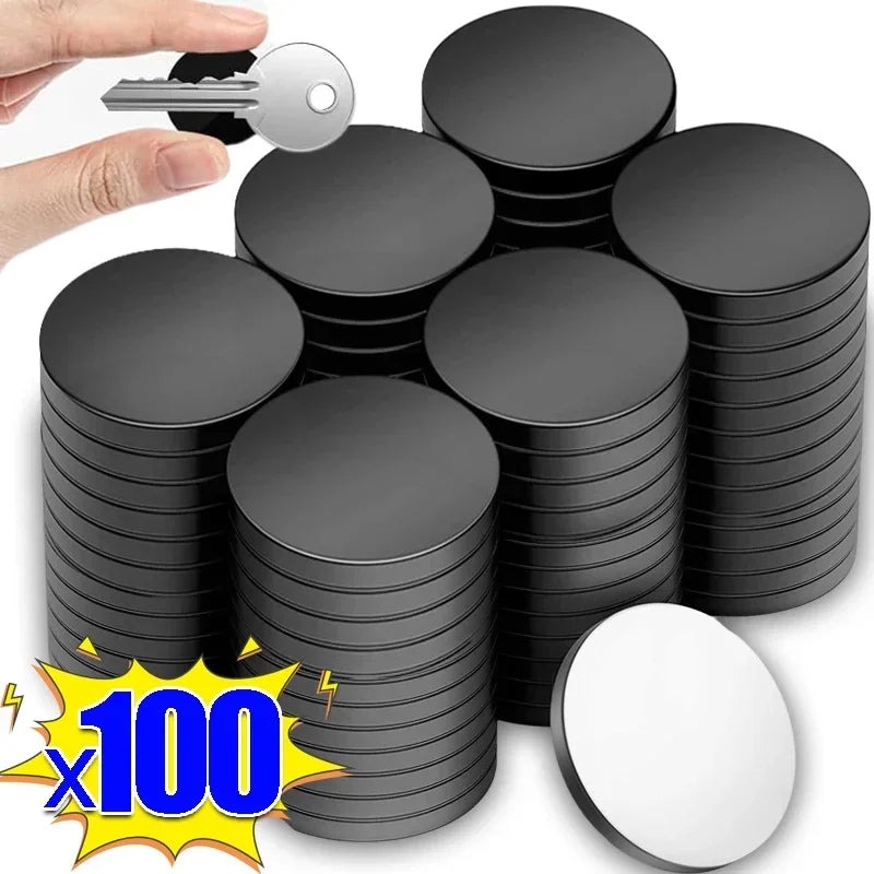 30/50/100pcs Self Adhesive Magnetic Dia 20mm Thickness 2mm Round