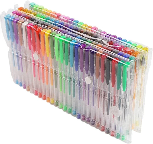 100/5Pcs Gel Pen Set 100 Colored Gel Pens for Coloring Books Drawing