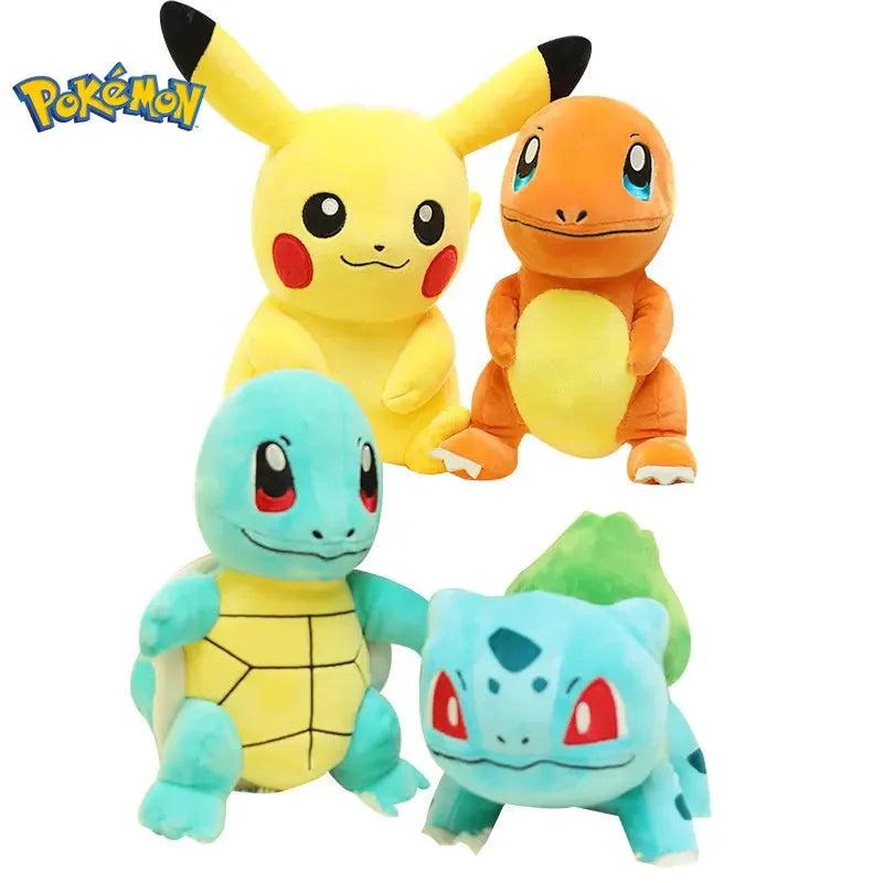 Charmander Squirtle Bulbasaur Plush Toy Anime Figure Model Kids