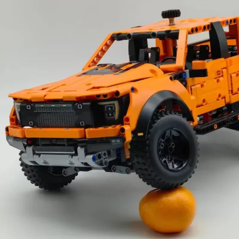 1379PCS Tech Raptors F150 Truck Race Car Building Kit Compatible MOC