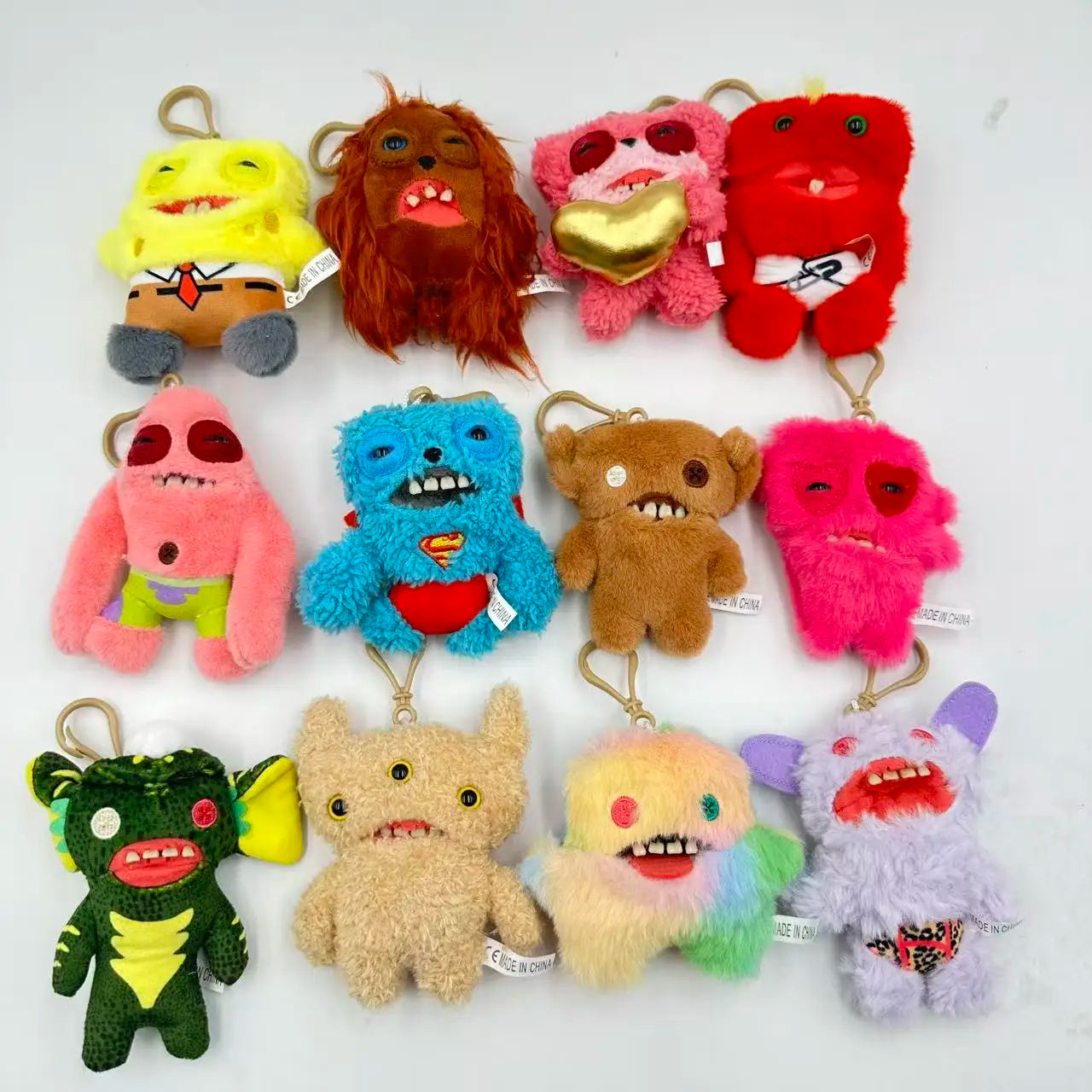 Plush Toys Keychain Kawaii Monster Rabbits Cute Stuffed Peluche Dolls
