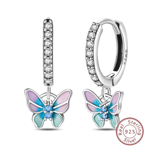 Hot 925 Sterling Silver Earrings Charm Simple Shining Lotus Zircon