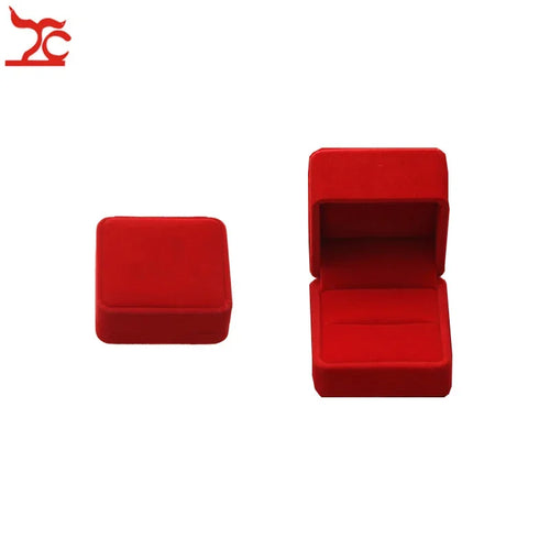 Quality Wedding Jewelry Storage Case Amazing Red Velvet Ring Earrings