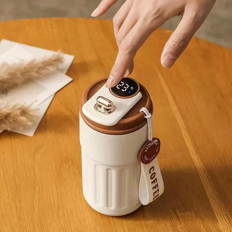 Stainless Steel Insulated Cup Display Temperature Coffee Cup