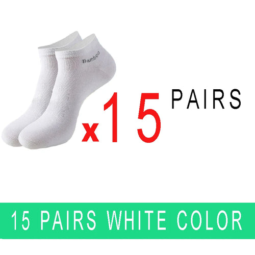 5/10/15/20 Pairs Bamboo Fiber Ankle Socks Men‘s And Women Soft and