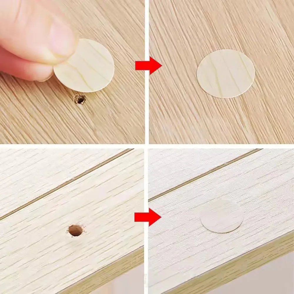 54Pcs/Set Wooden Furniture Self Adhesive Screw Cap Cover Hole Stickers