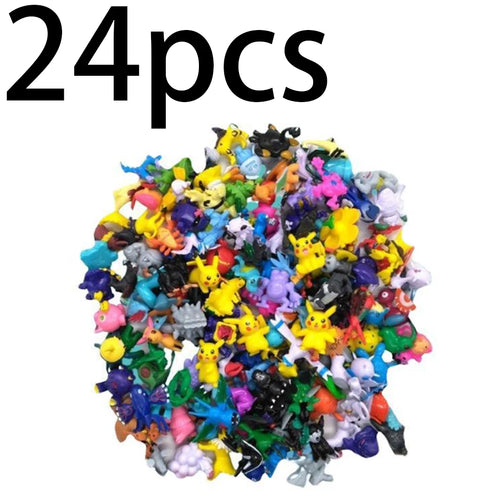 24-144 Pcs Pokemon Action Figure 2-3CM Not Repeating Mini Figures