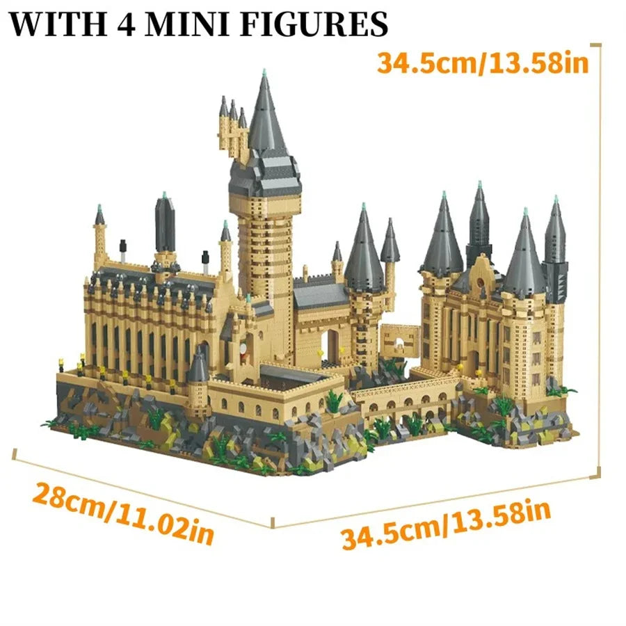 New Magic Hogwarts Castle Micro Building  Blocks Street View