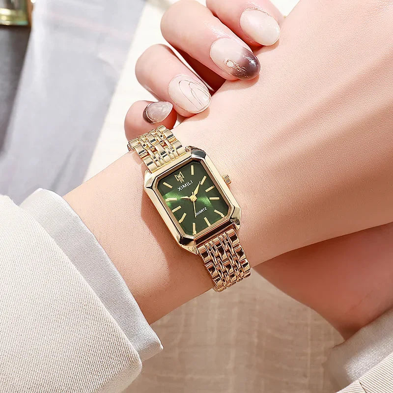 2025 Hot Brand Stainless Steel Strap Watch Women Luxury Gift Quartz