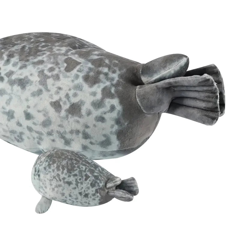 40cm Mother and son Seal five-piece plush toy Seal zipper toy for boys