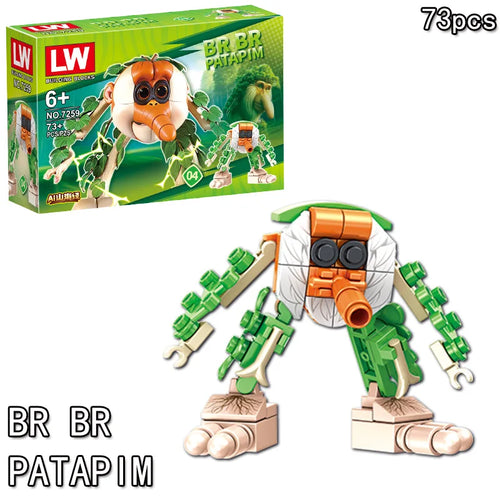 Tung Tung Sahur‌ Figure Block Toy Tralalero Tralala‌，LiriLi