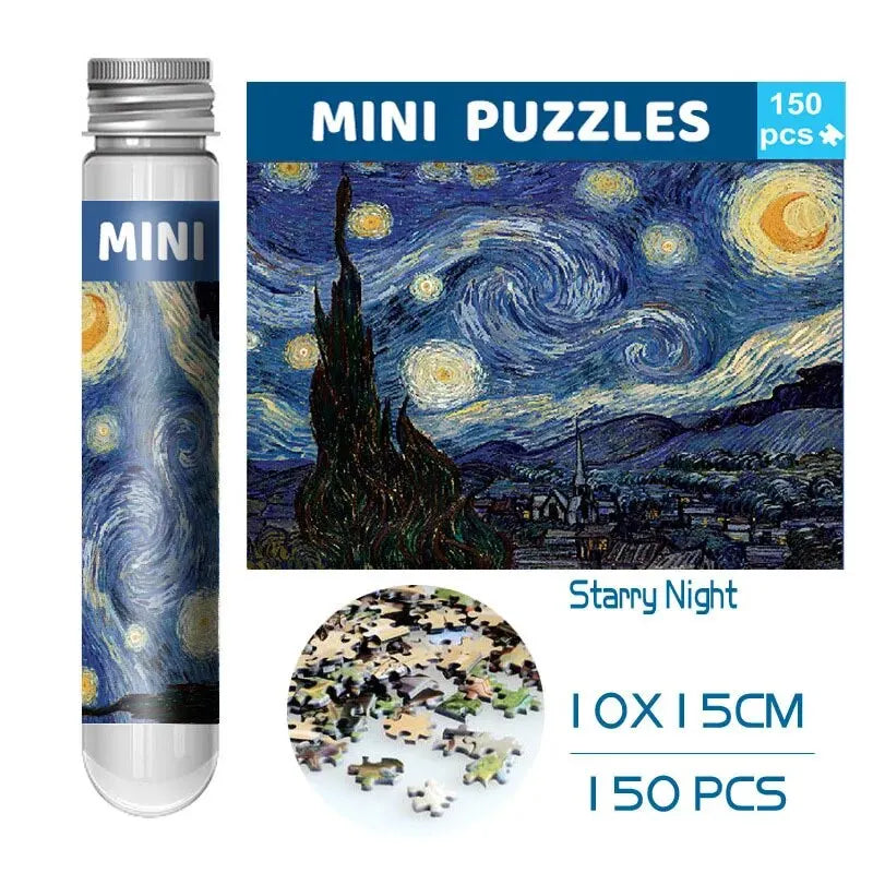 150pcs Test Tube Jigsaw Puzzle World Famous Painting Van Gogh The