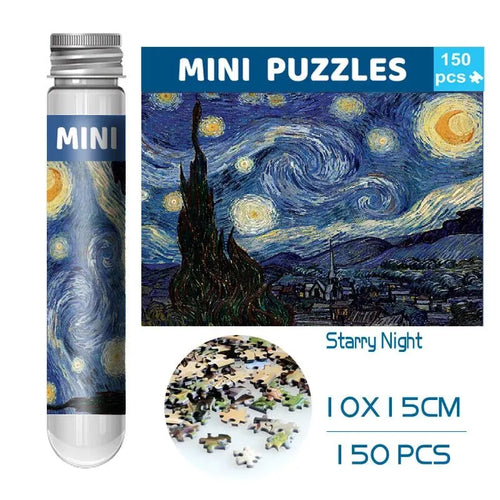 150pcs Test Tube Jigsaw Puzzle World Famous Painting Van Gogh The