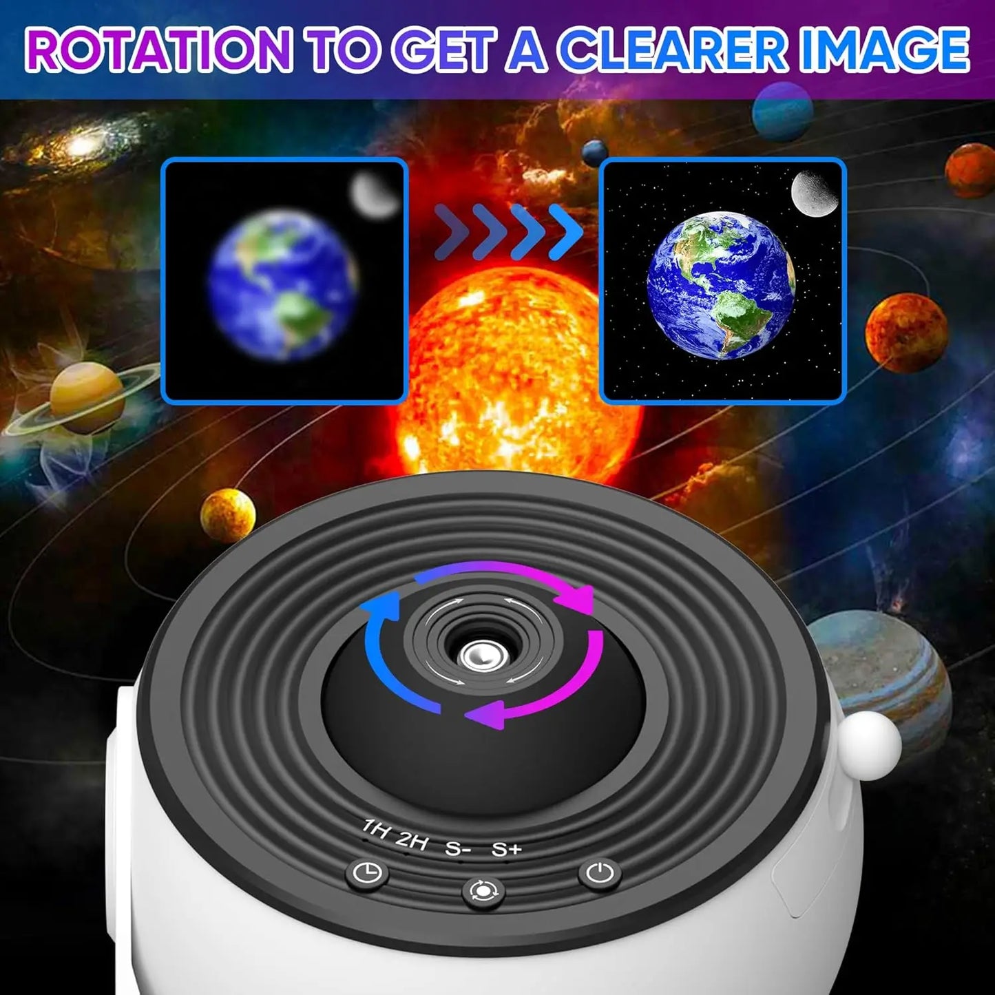 Star Projector Night Light Planetarium Projector 360° Rotate Galaxy