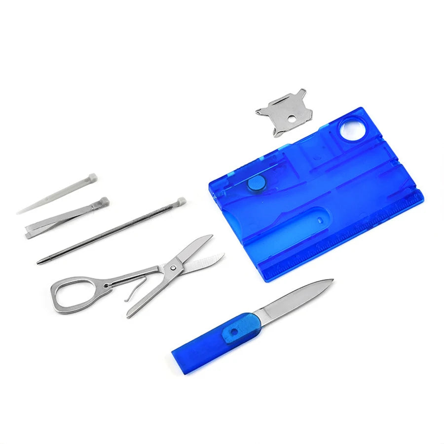 Ultra Thin Pocket Multi Tool 12 In 1 Credit Card Size Outdoor Camping