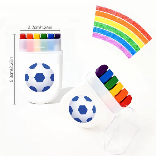 2 Pcs Rainbow Crayon Paint Color Set - Birthday Party Colorful Theme