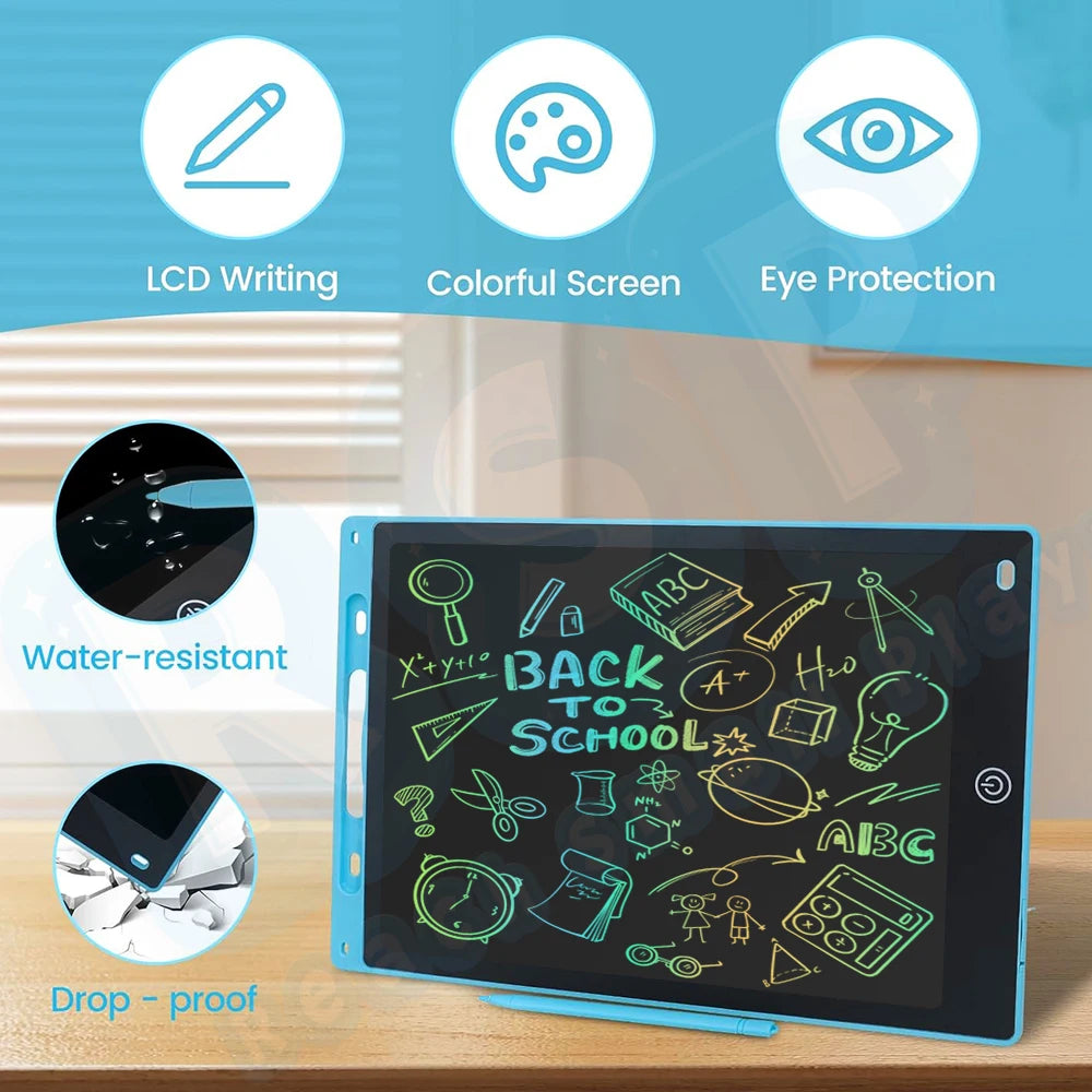 16/12/10.5/8.5Inch LCD Writing Tablet Color Drawing Board Doodle