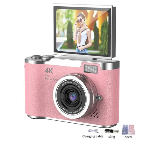 4K Digital Camera Beauty Filters 48MP HD Student CCD Camera CMOS Anti