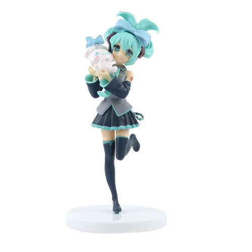 Hot 21CM Anime Hatsune Miku X Cinnamoroll Figure Anime Peripheral