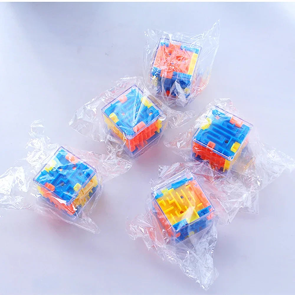 Fun 3D Cube Rolling Beads Maze Educational Toys Boys Girls Birthday