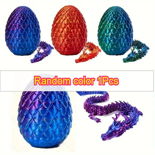 3D Mini Chinese Dragon Surprise Egg Movable Joint Tabletop Decoration