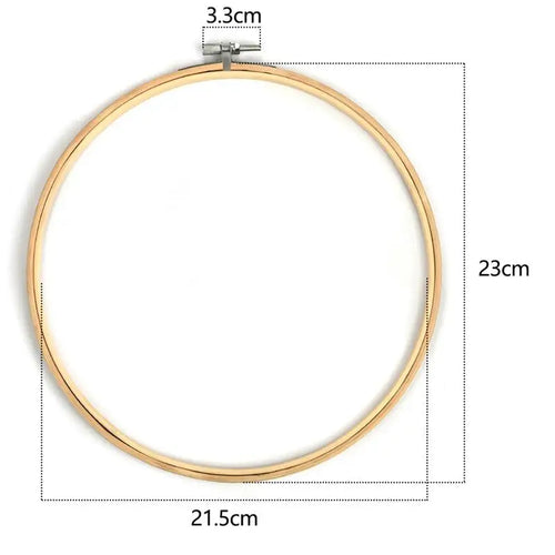 10pcs/Set 10-30cm Wooden Embroidery Hoops Frame Set Bamboo Embroidery