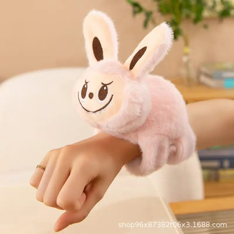Kawaii Animal Panda Capybara Fox Wristband Plush Doll Toys Soft Wrist