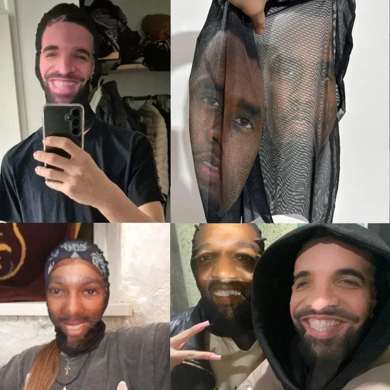 New Funny Cosplay Mesh Mask for Men Women Halloween Party Celebrity