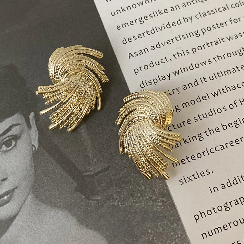 Punk Geometric Drop Earrings For Women Retro Irregular Dangle Earrings