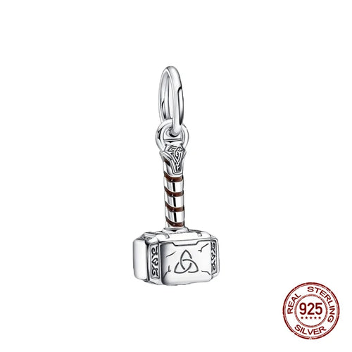 New S925 sterling silver Disney Mickey Mouse pendant bead suitable Fit