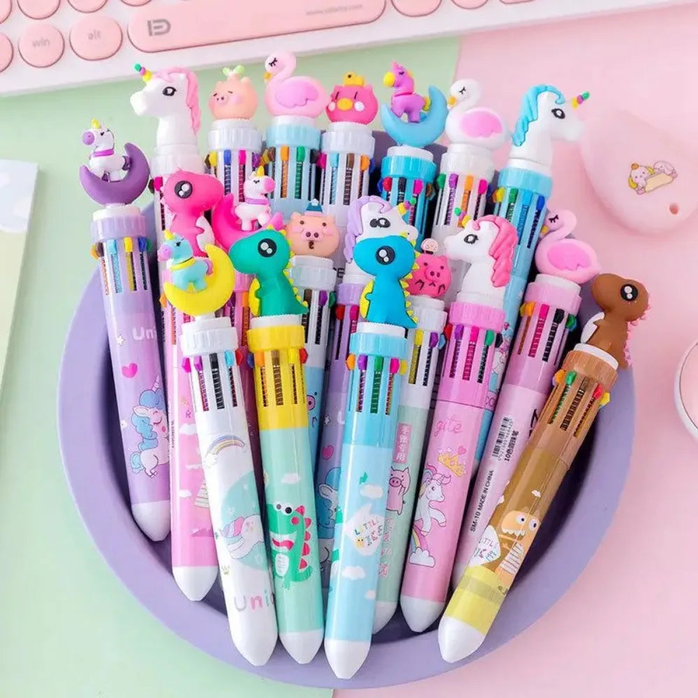 5-20 Pcs10 Color Cartoon Pen Kids Gifts Birthday Party Children's