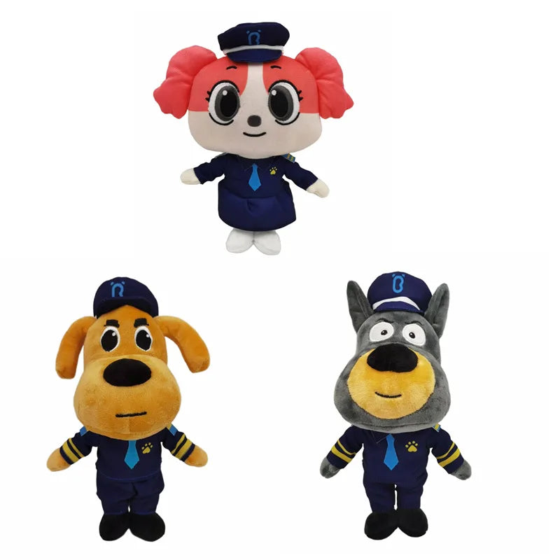 Hot Sheriff Labrador Dog Plush Toy Security Sergeant Labrador Wolf Dog