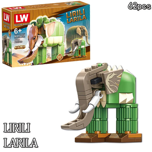 Tung Tung Sahur‌ Figure Block Toy Tralalero Tralala‌，LiriLi