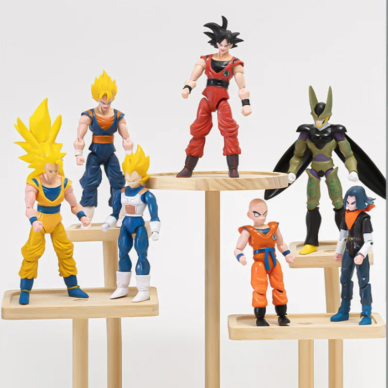 Hot-blooded Super Anime Action Figures Set - Son Goku Son Gohan Vegeta