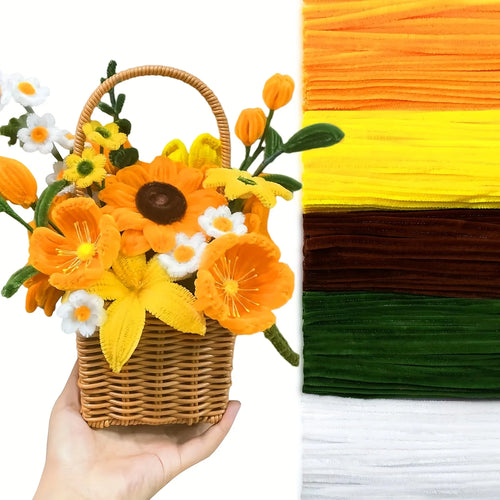 500/600 Pieces Pipe Cleaners Chenille Stems 12 Inch Craft Supplies