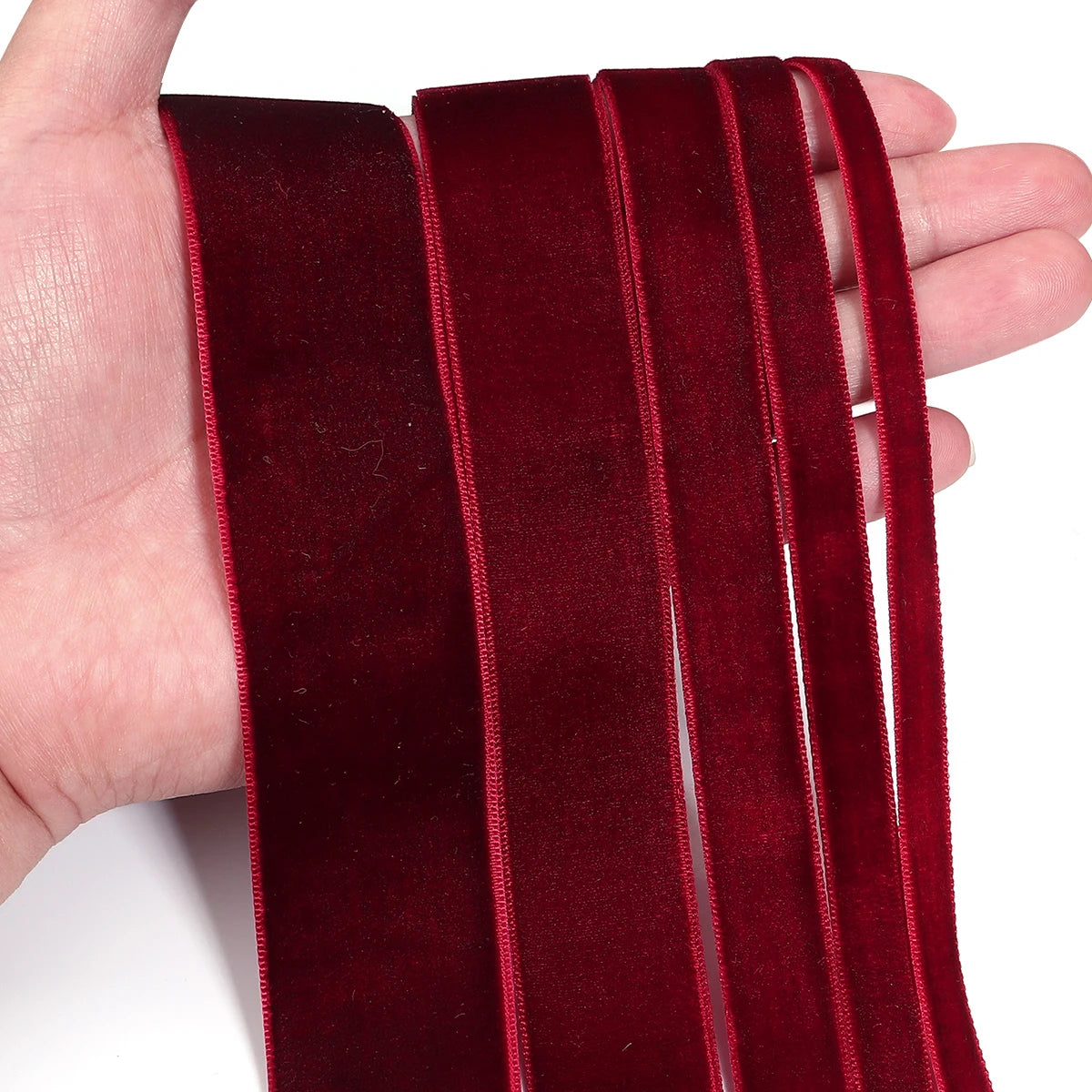 5-10yards 6/10/15/25/32/38mm Velvet Ribbon Gift Flower Packaging Bow