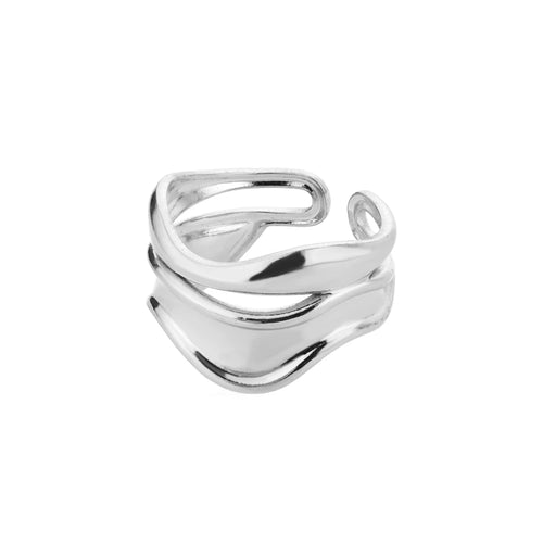 Stainless Steel Rings for Women Waterproof Open Gold Color Ring
