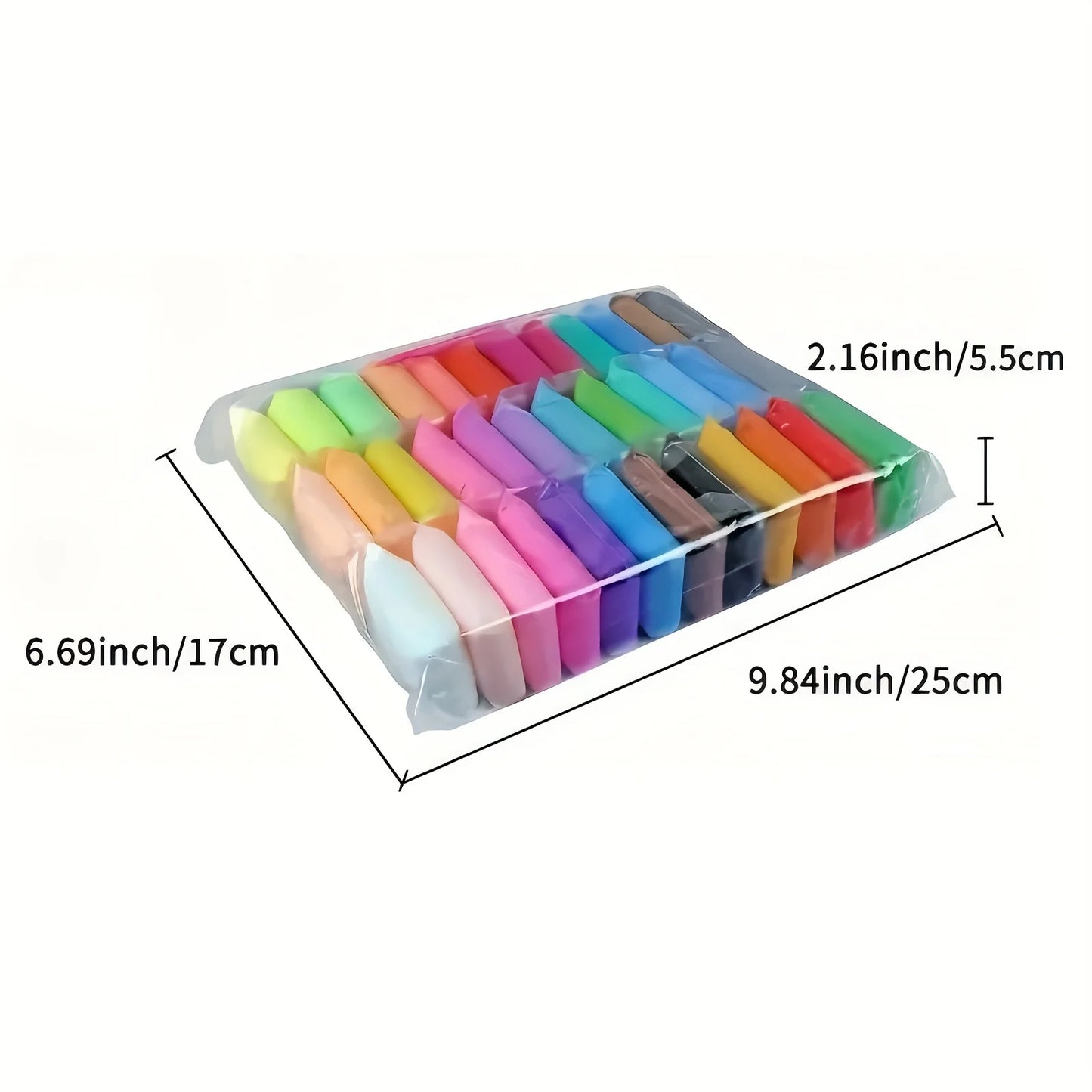 12/24/36pcs Magic Air Dry Clay Set - Non-Toxic Modeling Fun for Kids &